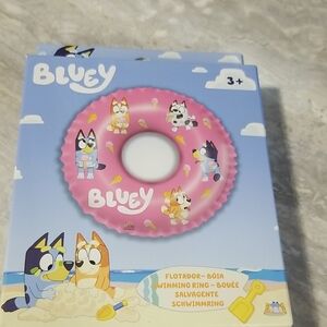 Kids Pink Bluey Inflatable Swimming Ring -